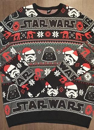 Новогодний свитер star wars (звездные войны) / новогодняя кофта / ugly christmas sweater xxl