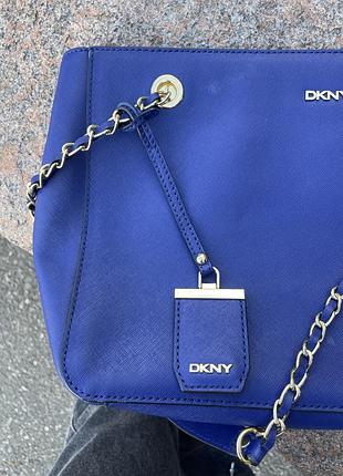 Сумка жіноча dkny синя 6