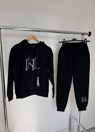 Спортивний костюм жіночий karl lagerfeld xs чорний