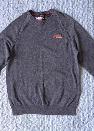 Светр бавовна superdry 158-164см свитер джемпер толстовка кофта хлопок