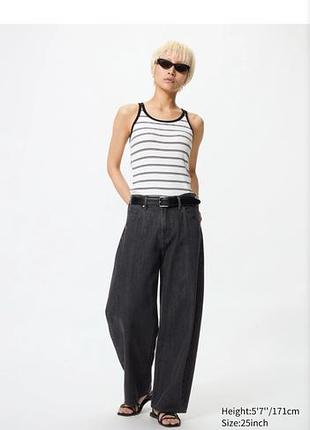 Жіночі джинси uniqlo x jd anderson барельлег чорні 30/31