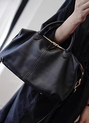 Сумка-тоут жіноча чорна 4