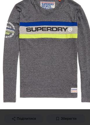 Мужская кофта, лонгслив, superdry, l 2