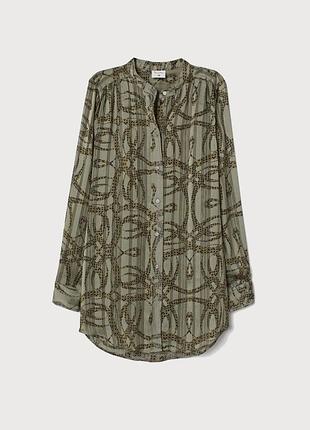 Блуза полупрозрачная принт змея колоборация#rard allan x h&amp;m eur 38 u9 10