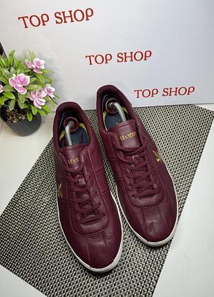 Оригинальные кроссовки кожаные lyle scott 2