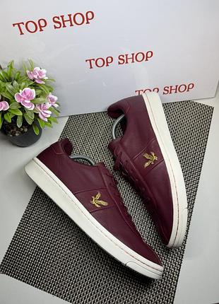 Оригинальные кроссовки кожаные lyle scott 3