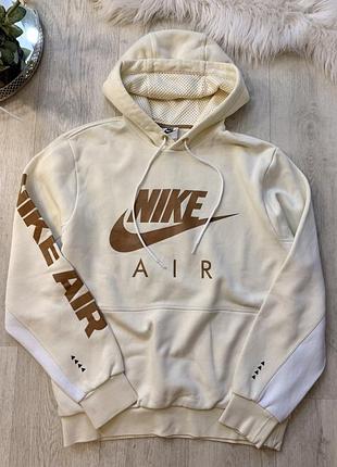 Худі від nike молочний , лого зпереду та на рукавах , унісекс, є мікро дефект, розмір s