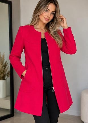 Яскраве пальто zara woman, розмір s, фуксія