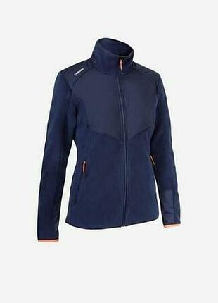Комбинированная флисовая кофта tribord decathlon свитер худи толстовка