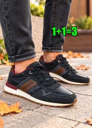 🤩1+1=3 фирменные мужские темно-синие кроссовки jack&amp;jones, размер 42