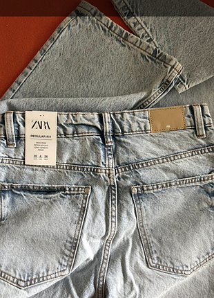 Голубые джинсы zara 4