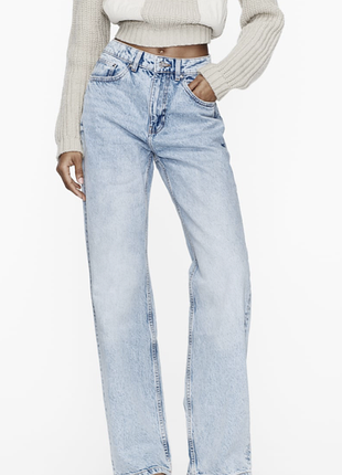 Голубые джинсы zara 6