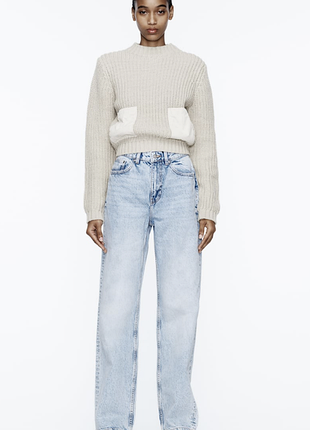 Голубые джинсы zara 7