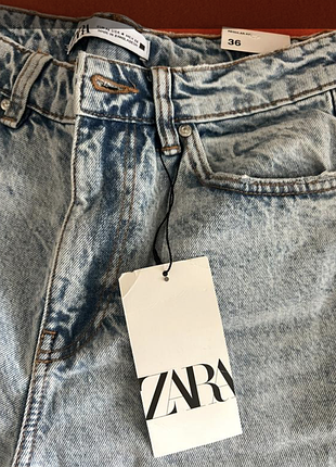 Голубые джинсы zara 3