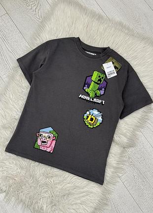 Футболка next minecraft на дівчинку на хлопчика