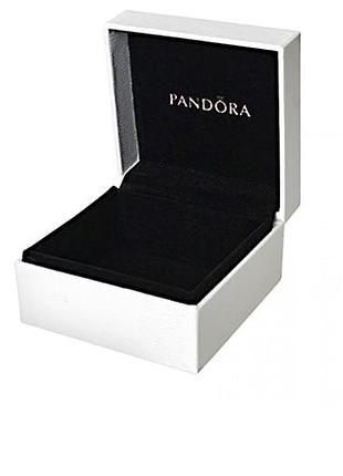 Коробка пандора pandora для прикрас біла з чорним з логотипом новий упакування для каблучки браслета сережок намиста кулонів ланцюг шармів намистин