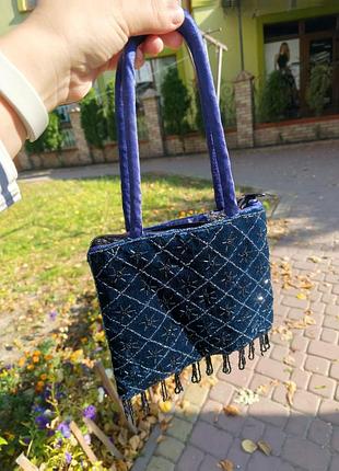 Винтажная сумочка из бархата💙