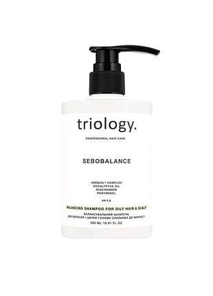 Балансувальний шампунь triology. sebobalance для волосся та шкіри голови схильної до жирності, 500 мл