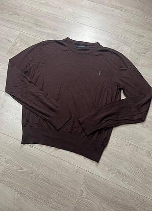 Мужской шерстяной свитер кофта allsaints