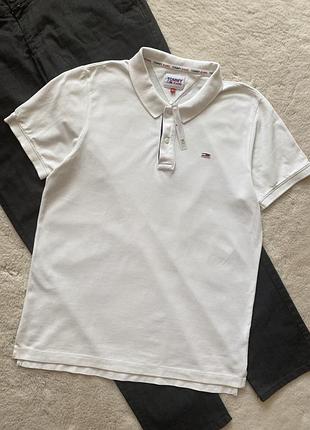 Tommy hilfiger чоловіче поло, біле поло 4