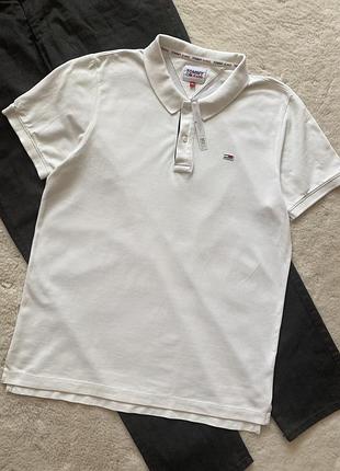 Tommy hilfiger чоловіче поло, біле поло 9