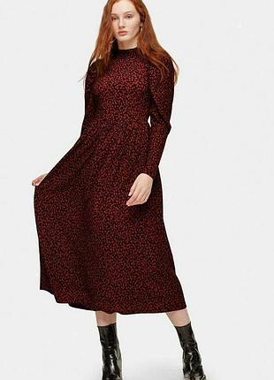 Нова сукня міді topshop у тваринний принт