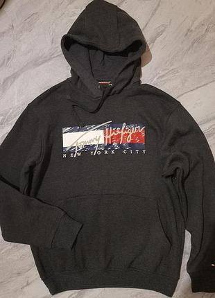 Tommy hilfiger худи, толстовка на флиссе оригинал