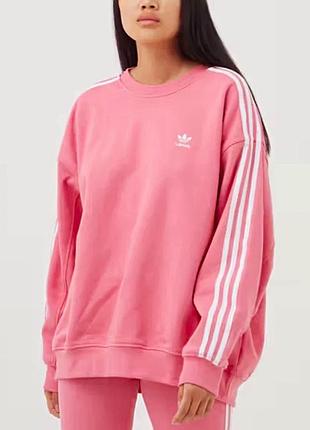 Світшот жіночий adidas originals adicolor оверсайз рожевий