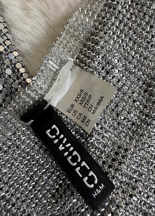 Сріблястий топ кольчуга h&m 5
