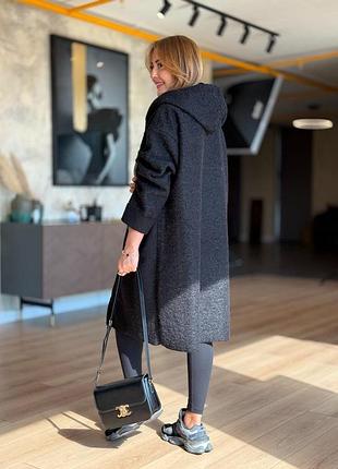 Женское пальто из букле барашка 3