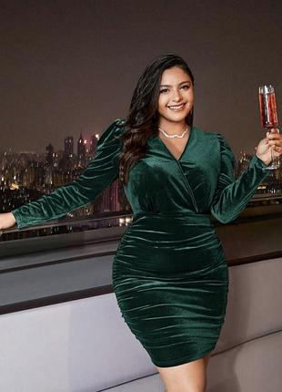 🥰 велюрова святкова сукня shein 2xl
