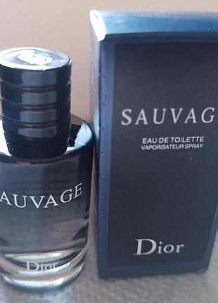 Мініатюра christian dior sauvage eau de toilette .оригінал.
