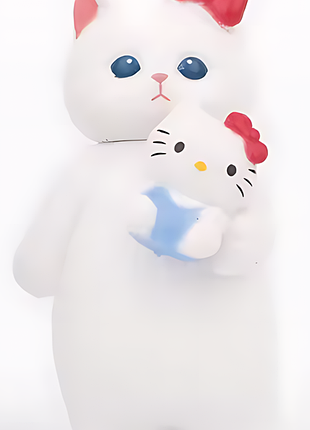 Фигурка sanrio mofusand кот в костюме хеллоу китти hello kitty 6 см ch hk c 03