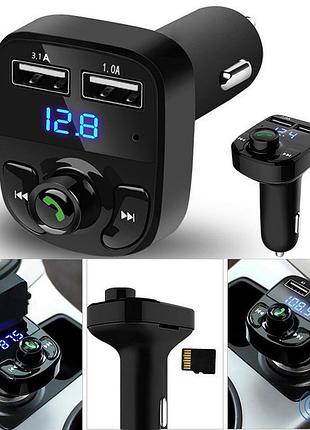 Fm модулятор трансмітер в авто car x8 mp3 ∙ 2 usb роз'єми ∙ micro sd ∙ bluetooth