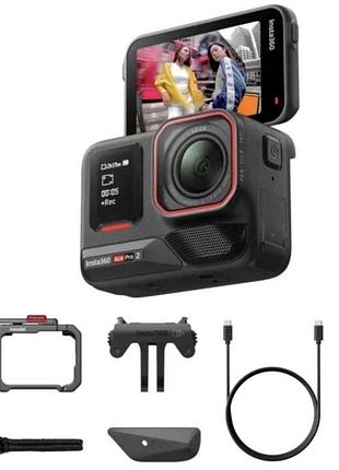 Екшн-камера insta360 ace pro 2 dual battery bundle 50 mn dark gray