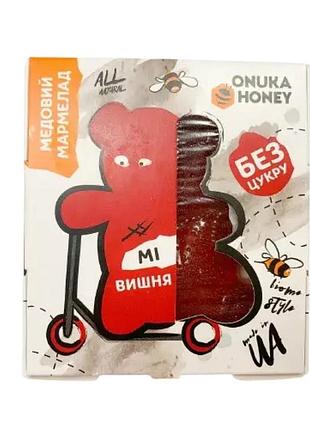 Мармелад натуральний на меду "мі" (вишня), 100 г, тм onuka honey