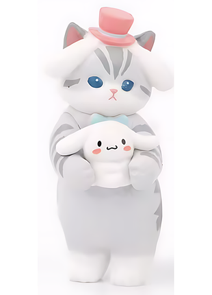 Фигурка sanrio mofusand кот в костюме хеллоу китти hello kitty 6 см ch hk c 02