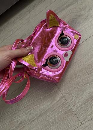 Інтерактивна сумочка purse pets rebel metallic mood flashy frenchie