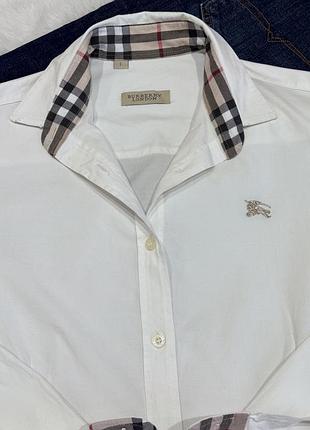 Сорочка burberry з фірмовою кліткою nova check, оригінал, розмір l
