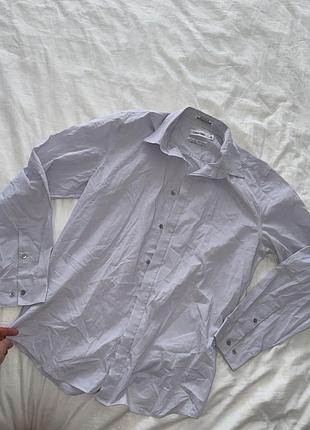Сорочка calvin klein чоловіча блакитна 4