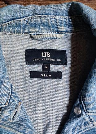 Джинсовый жакет\ джинсовый пиджак <b genuine denim co / удлиненный/приталенный 🍁 размер s/m 5
