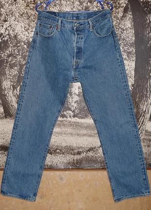 Классические брендовые джинсы "levis 501" mexico. w34-36 l30 пояс-90-91см.