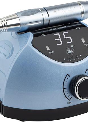 Фрезер для маникюра 65w/35000 об. bucos nail drill x4 pro blue ocean