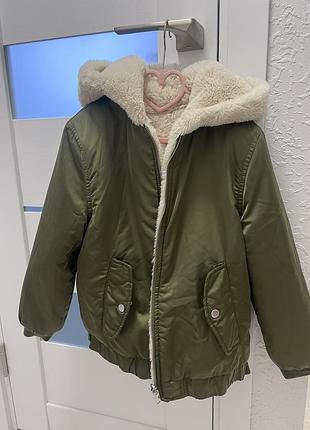 Двостороння курта-шубка zara (10см/10р.)