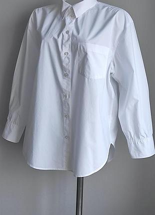 H&amp;m сорочка блуза котон бавовна оверсайз 3