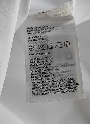 H&amp;m сорочка блуза котон бавовна оверсайз 8
