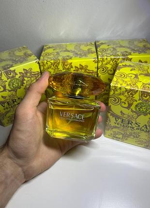 Цветочный женский парфюм versace yellow Diamond 90 мл красивый духи женские на подарок стойкий и шлейфовый парфюм парфюм версаче елллов