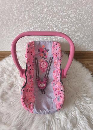 Аксесуари для ляльок для дівчинки baby born zapf creation крісло-люлька переноска 2 в 1