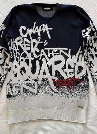Джемпер чоловічий dsquared2 з принтом