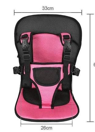 Дитяче автокрісло multi function car cushion до 5 років. колір червоний та голубий 3